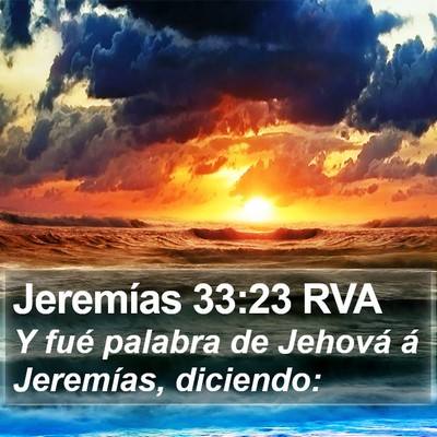 Jeremías 33:23 RVA Bible Verse Image