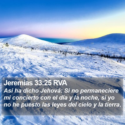 Jeremías 33:25 RVA Bible Verse Image