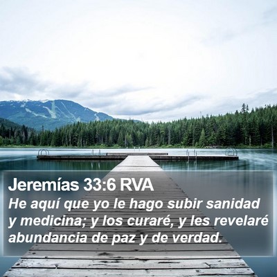 Jeremías 33:6 RVA Bible Verse Image