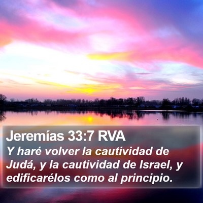 Jeremías 33:7 RVA Bible Verse Image