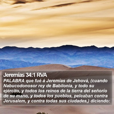 Jeremías 34:1 RVA Bible Verse Image