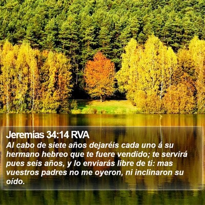 Jeremías 34:14 RVA Bible Verse Image