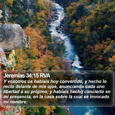 Jeremías 34:15 RVA Bible Verse Image