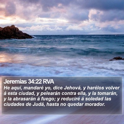 Jeremías 34:22 RVA Bible Verse Image