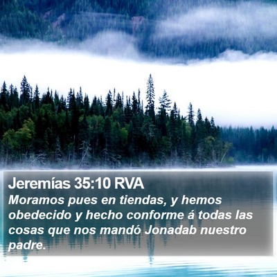 Jeremías 35:10 RVA Bible Verse Image