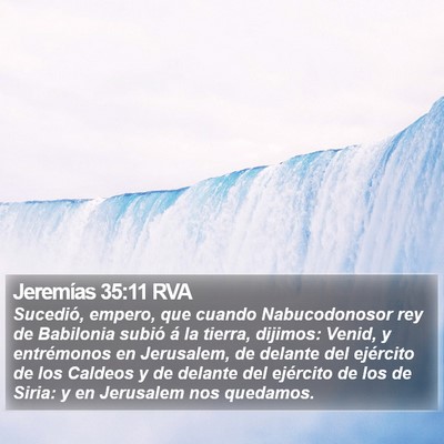 Jeremías 35:11 RVA Bible Verse Image