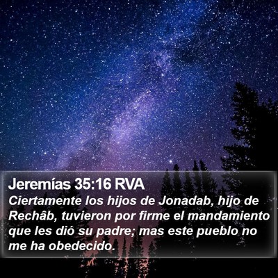 Jeremías 35:16 RVA Bible Verse Image