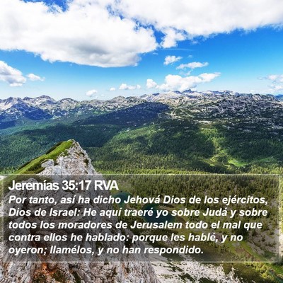 Jeremías 35:17 RVA Bible Verse Image