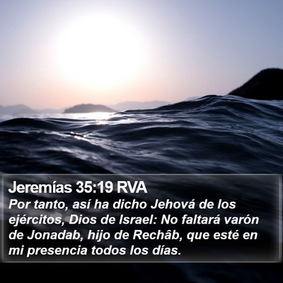 Jeremías 35:19 RVA Bible Verse Image