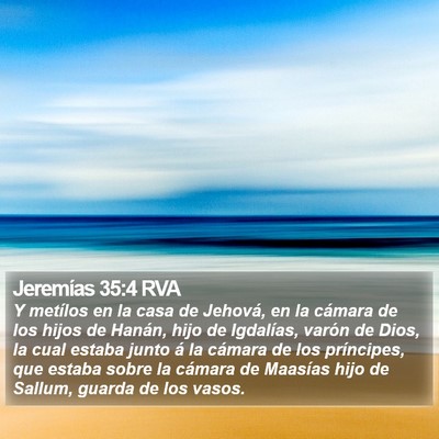 Jeremías 35:4 RVA Bible Verse Image