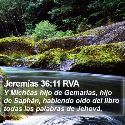 Jeremías 36:11 RVA Bible Verse Image