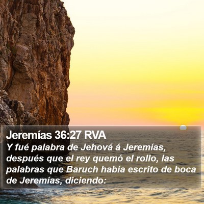 Jeremías 36:27 RVA Bible Verse Image