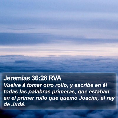 Jeremías 36:28 RVA Bible Verse Image