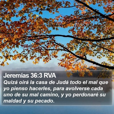 Jeremías 36:3 RVA Bible Verse Image
