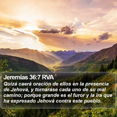 Jeremías 36:7 RVA Bible Verse Image