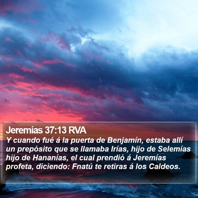 Jeremías 37:13 RVA Bible Verse Image