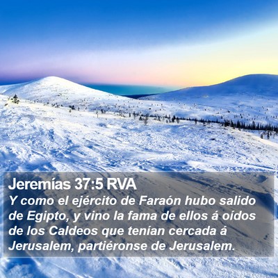 Jeremías 37:5 RVA Bible Verse Image