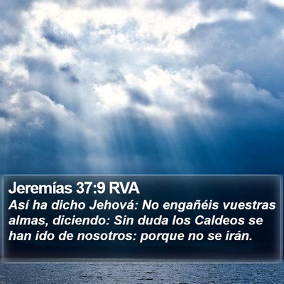 Jeremías 37:9 RVA Bible Verse Image