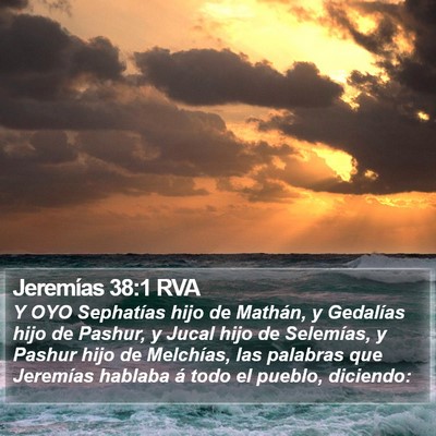 Jeremías 38:1 RVA Bible Verse Image