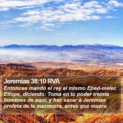 Jeremías 38:10 RVA Bible Verse Image