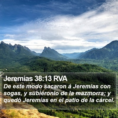 Jeremías 38:13 RVA Bible Verse Image
