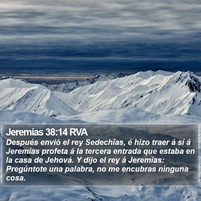 Jeremías 38:14 RVA Bible Verse Image