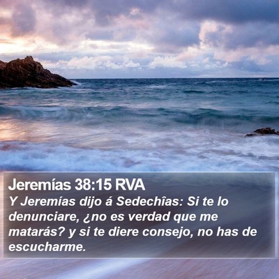 Jeremías 38:15 RVA Bible Verse Image