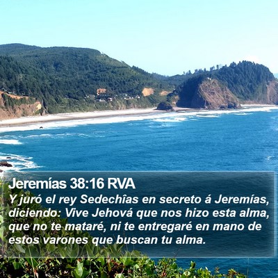 Jeremías 38:16 RVA Bible Verse Image