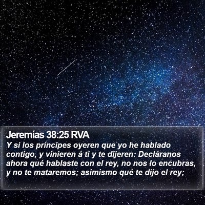 Jeremías 38:25 RVA Bible Verse Image