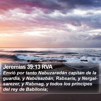 Jeremías 39:13 RVA Bible Verse Image