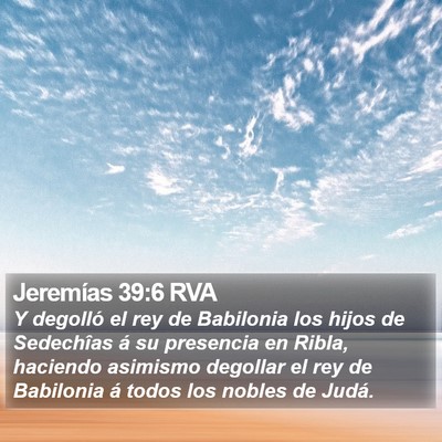 Jeremías 39:6 RVA Bible Verse Image