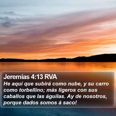 Jeremías 4:13 RVA Bible Verse Image
