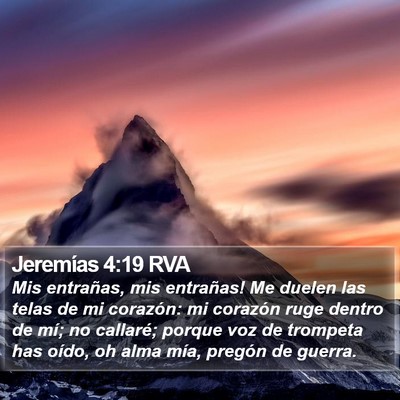 Jeremías 4:19 RVA Bible Verse Image