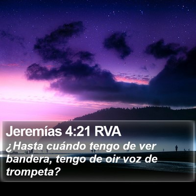 Jeremías 4:21 RVA Bible Verse Image