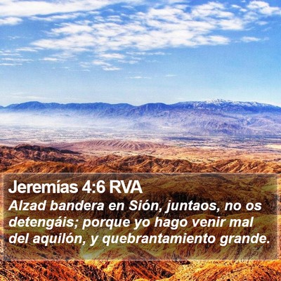 Jeremías 4:6 RVA Bible Verse Image