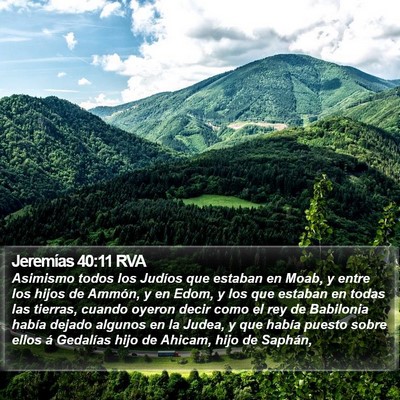 Jeremías 40:11 RVA Bible Verse Image