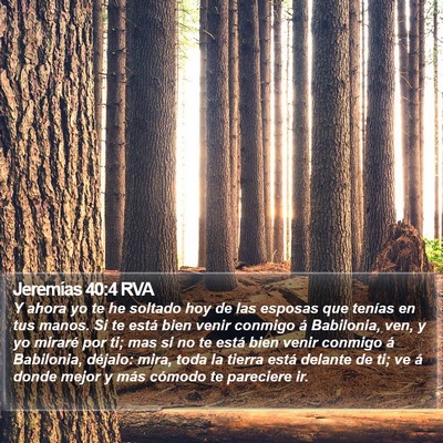 Jeremías 40:4 RVA Bible Verse Image