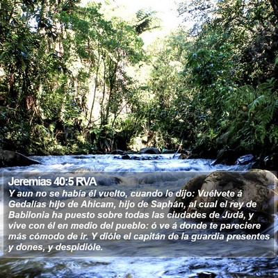 Jeremías 40:5 RVA Bible Verse Image