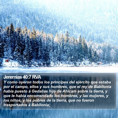 Jeremías 40:7 RVA Bible Verse Image