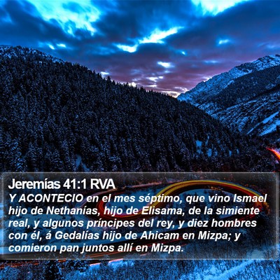Jeremías 41:1 RVA Bible Verse Image
