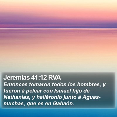 Jeremías 41:12 RVA Bible Verse Image