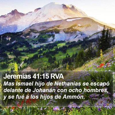 Jeremías 41:15 RVA Bible Verse Image
