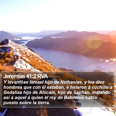Jeremías 41:2 RVA Bible Verse Image