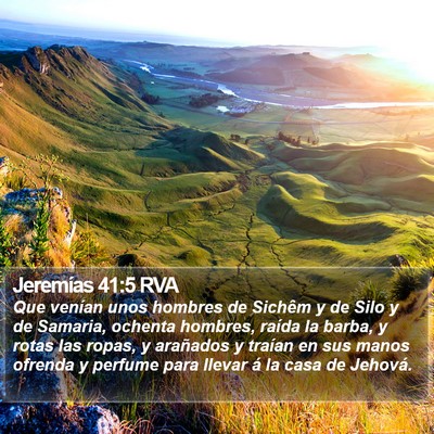 Jeremías 41:5 RVA Bible Verse Image