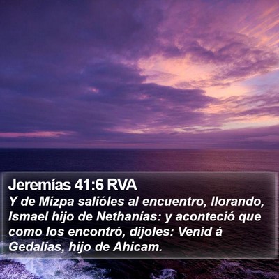 Jeremías 41:6 RVA Bible Verse Image