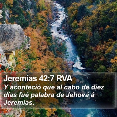 Jeremías 42:7 RVA Bible Verse Image