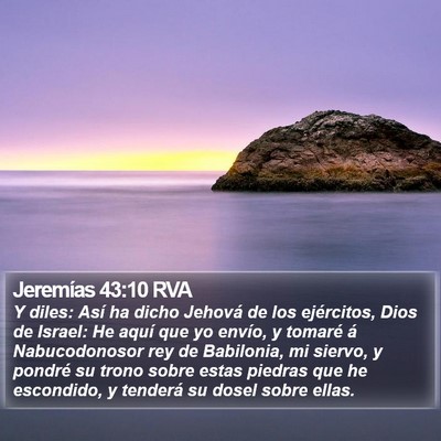 Jeremías 43:10 RVA Bible Verse Image