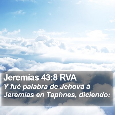 Jeremías 43:8 RVA Bible Verse Image