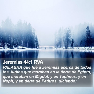 Jeremías 44:1 RVA Bible Verse Image