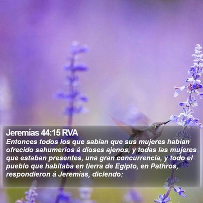 Jeremías 44:15 RVA Bible Verse Image